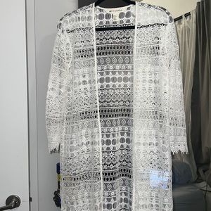 H&M Coachella knit cover up floral cardigan